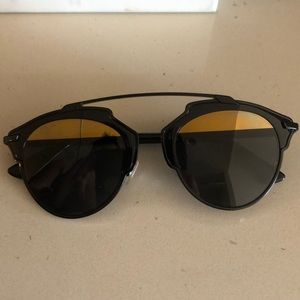NWOT Dior So Real sunglasses black/gold